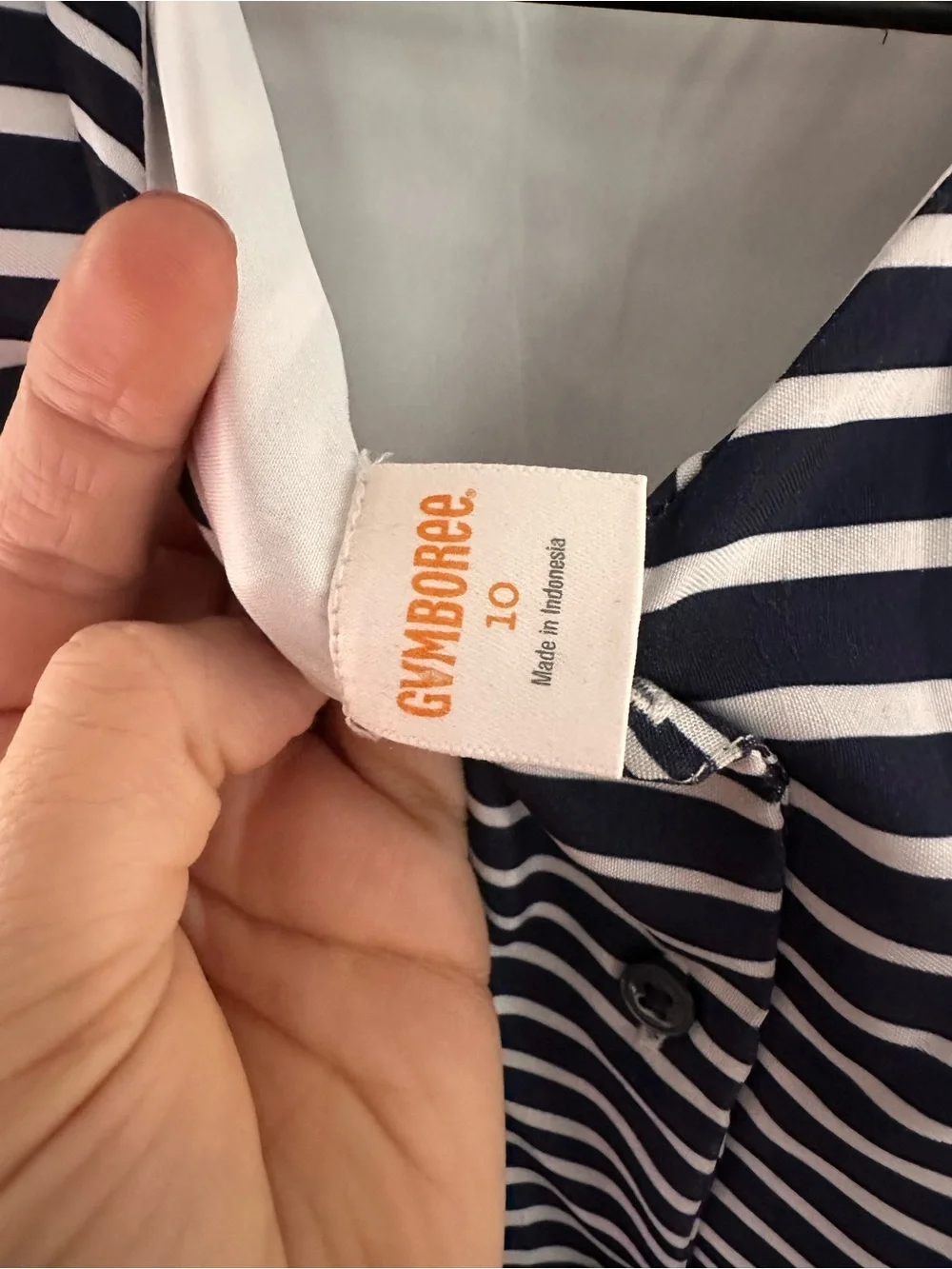 Gymboree Navy and White Dress size 10